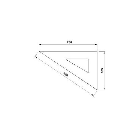 Rýsovací trojúhelník 255163 250-60° /4085/ - KINEX