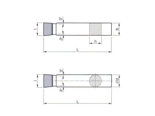 Soustružnický nůž - s pájenou destičkou z SK...