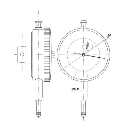 Páčkový indikátor horizontální 251820 - KINEX