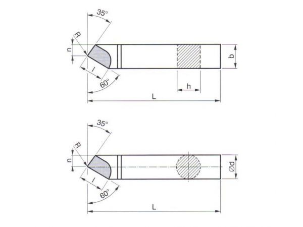 Soustružnický nůž - s pájenou destičkou z SK...