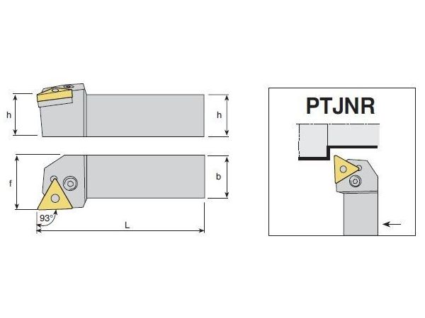 Soustružnický nůž - pro vnější soustružení -...