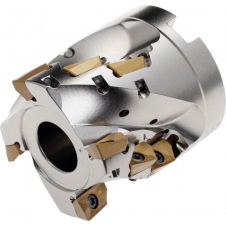 Čelní válcová fréza nástrčná s břity ve šroubovici HELICAL AD PRAMET