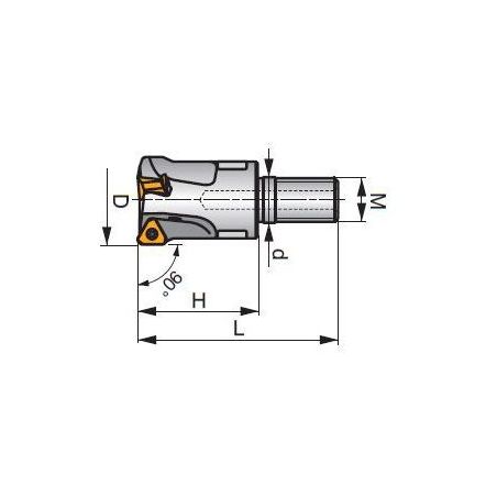 Modulární stopková fréza STN 10 - PRAMET