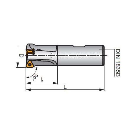 Stopková fréza DIN1835B STN 10 - PRAMET