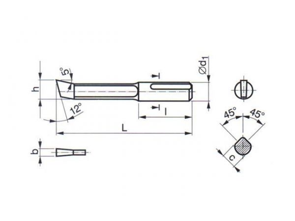 Obrážecí nůž - drážkovací