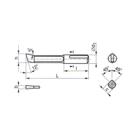 Obrážecí nůž - drážkovací