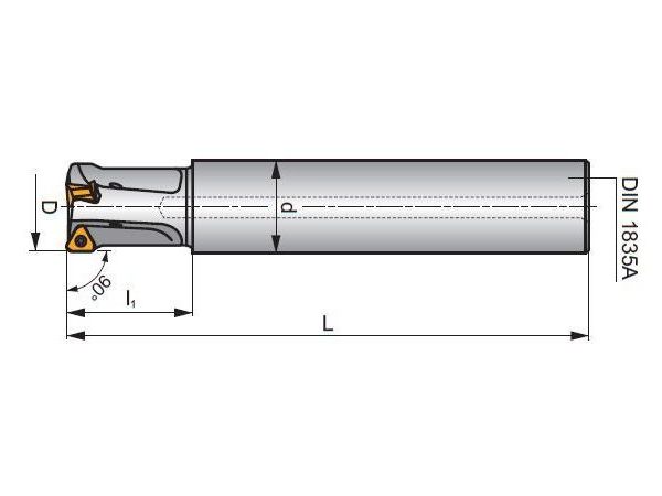 Stopková fréza DIN1835A STN 10 - PRAMET