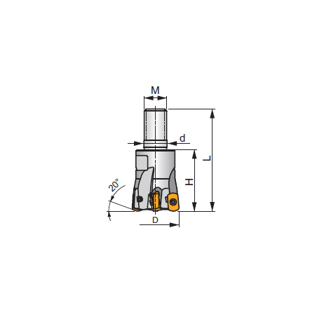 Modulární stopková fréza FHC SBN 10 - PRAMET