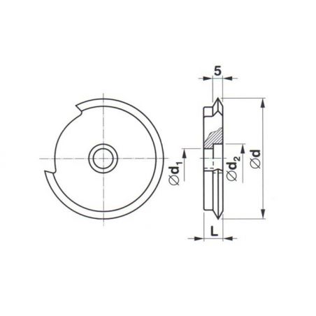 Nůž závitový - kotoučový, nástrčný na whitworthův a trubkový závit