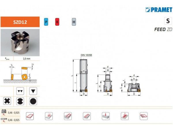 Nástrčná fréza SZD12 - PRAMET