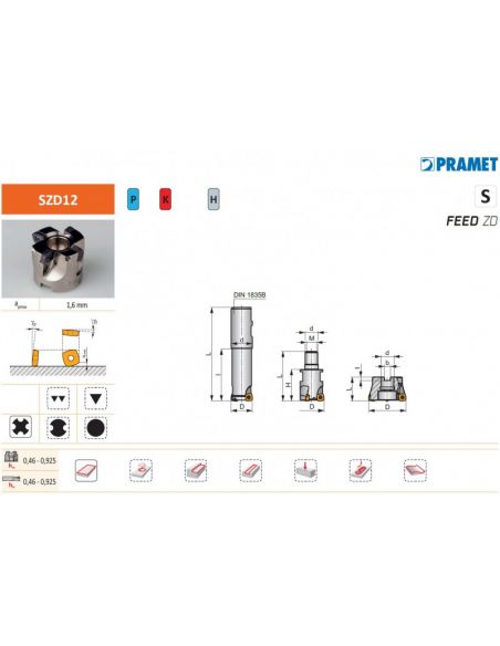 Nástrčná fréza SZD12 - PRAMET