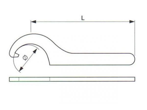 Hákový klíč 230730.1