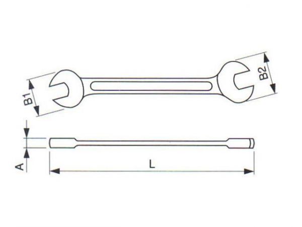 Klíč otevřený oboustranný tryskaný 230600.6T-3110T