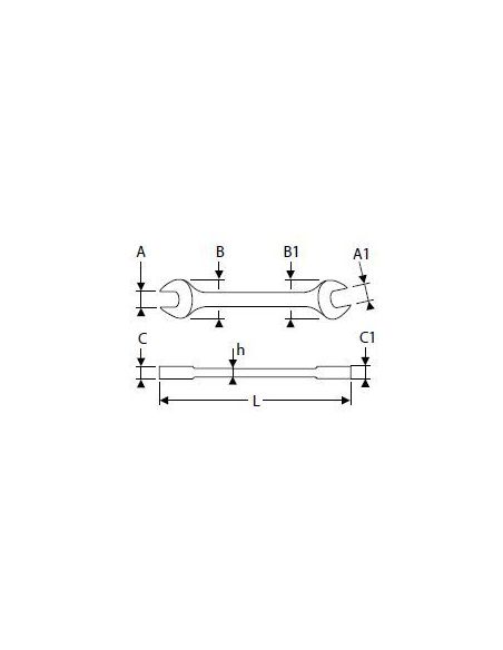 Klíč oboustranný  DIN 3110 - TONA EXPERT