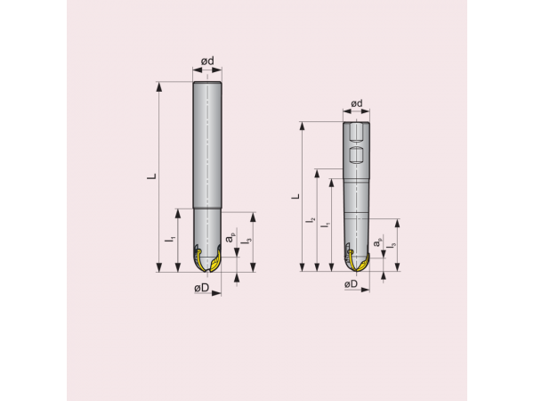 Kopírovací fréza Weldon K3-CXP - PRAMET