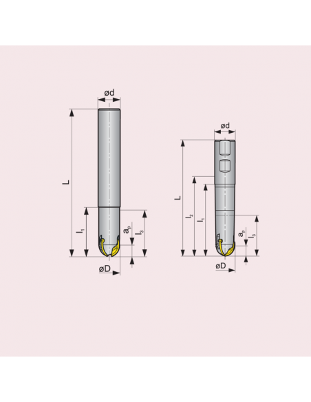 Kopírovací fréza Weldon K3-CXP - PRAMET