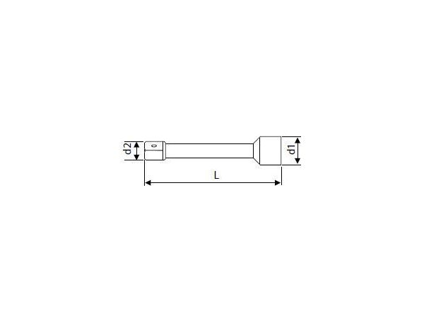 Nástavec krátký - 1/2" - 130mm -E117260 - TONA...