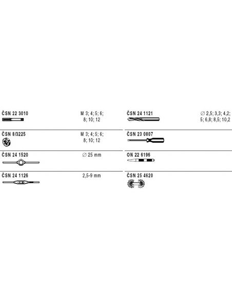 Sada závitořezných nástrojů - 238912.2