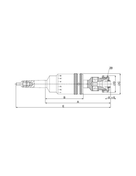 Závitořezná bezpečnostní hlava, ZHB, 41 / MK5XM20 v.v. - M16-M30 pro kleštiny J461, J462