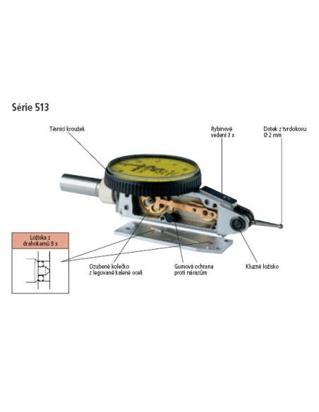 Číselníkový úchylkoměr páčkový - serie 513 - MITUTOYO