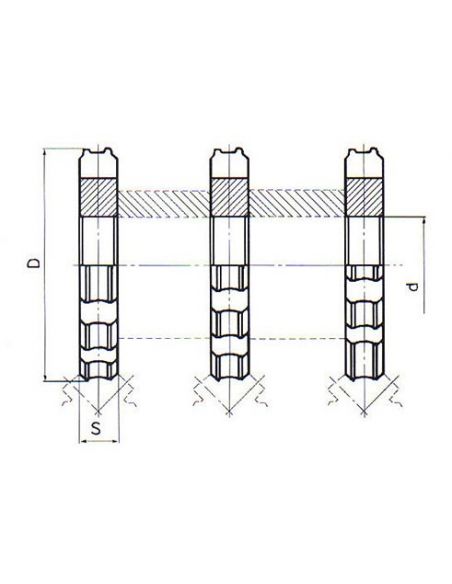 Frézy pro šestidržákové hřídele - F916170