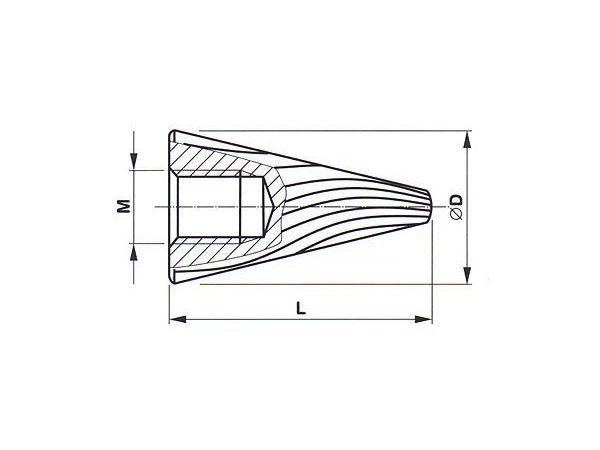 Technická fréza rašplovací s vnitřním závitem...