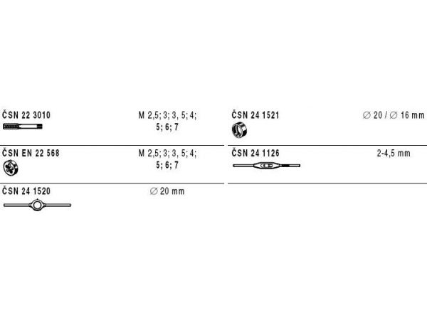 Sada závitořezných nástrojů 238913.2