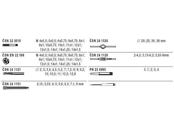 Sada závitořezných nástrojů - 238919.1