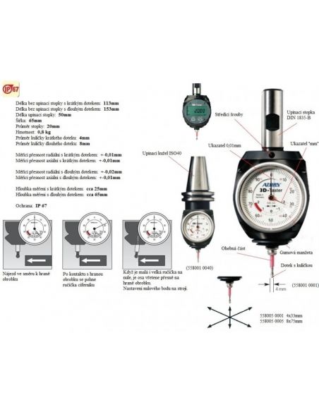 Univerzální DIGI 3D taster - 5580010005 - SARTORIUS
