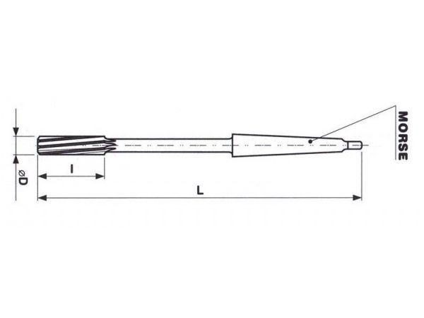 Výstružník strojní s kuželovou stopkou 32mm H11...