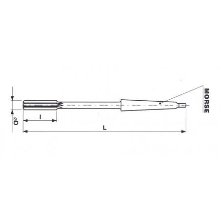 Výstružník strojní s kuželovou stopkou HSS 221446 - STIMZET