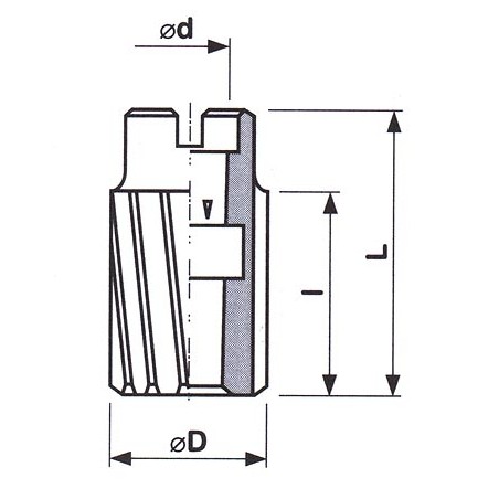 Výstružník nástrčný se zuby ve šroubovici HSS 221432 - STIMZET