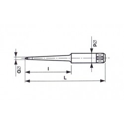 Výstružník kuželový na otvory pro kuželové kolíky HSS 221469