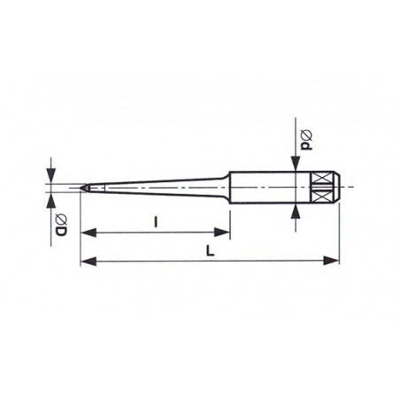 Výstružník kuželový na otvory pro kuželové kolíky HSS 221469