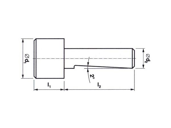 Vodící čep pro záhlubníky ČSN 221606 HSS 221608