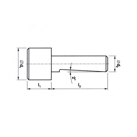 Vodící čep pro záhlubníky ČSN 221606 HSS 221608